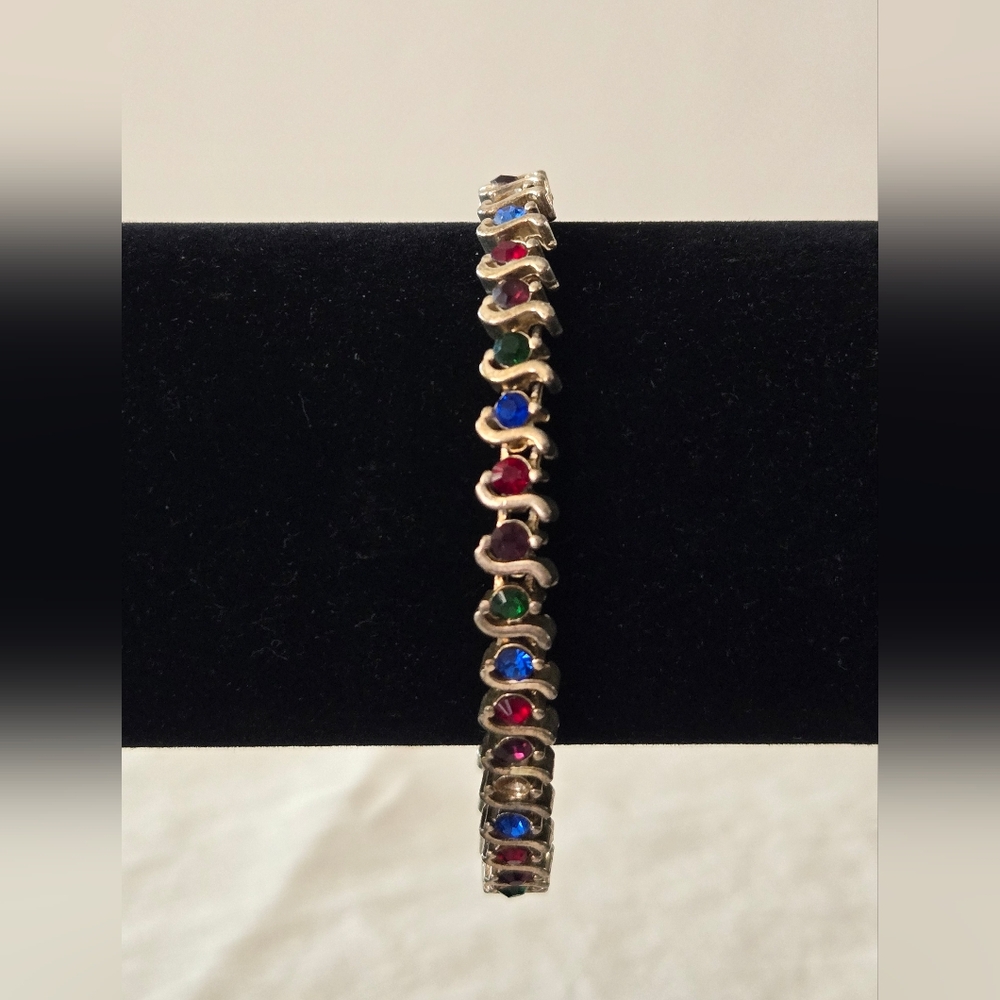 Multicolor Rhinestone Bracelet